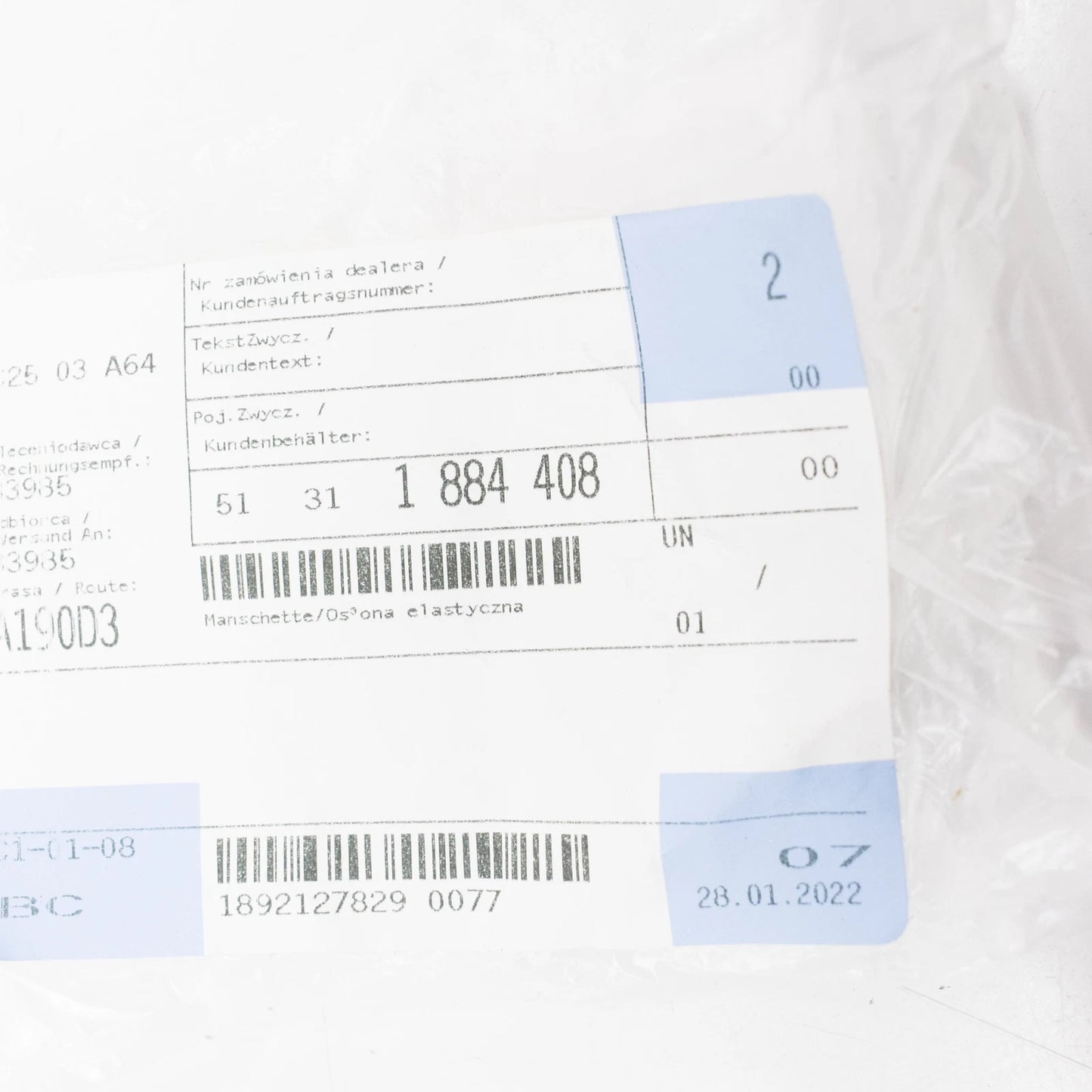 NEW BMW 3 E30 REAR WINDSHIELD MOULDING JOINT 51311884408 1884408 ORIGINAL