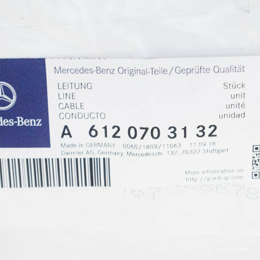 NEW MERCEDES-BENZ M-CLASS W163 FUEL FEED PIPE LINE A6120703132 ORIGINAL