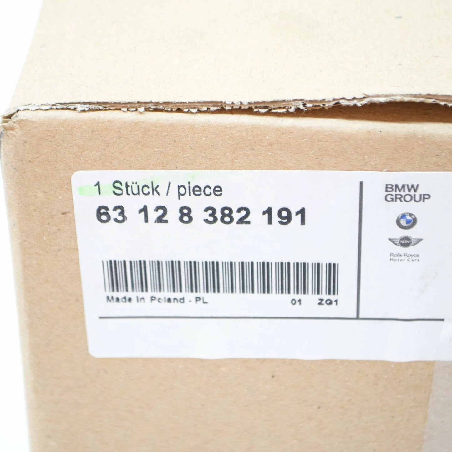 NEW BMW 3 COUPE E46 FRONT LEFT HEADLIGHT GLASS COVER 8382191 63128382191