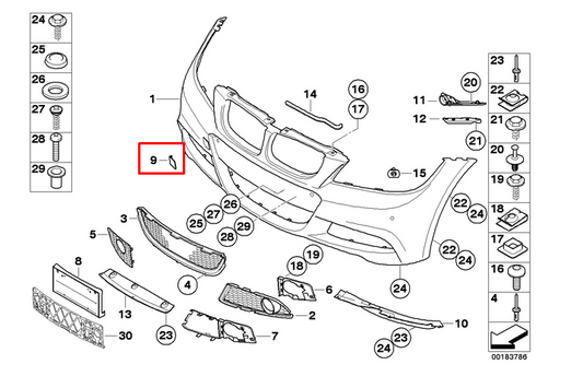 new bmw 3 e90 front bumper tow hook eye cover 51117891391 7891391 2008 original