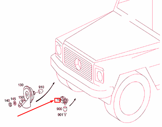 new mercedes-benz g w460 outboard temperature sensor a0115429617 original
