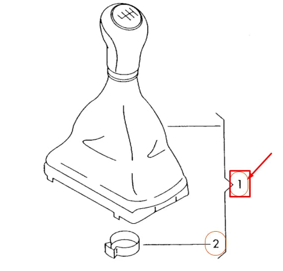 NEW AUDI A1 8X GEAR SHIFTING KNOB WITH TRIM 8X0863278QDWJ ORIGINAL