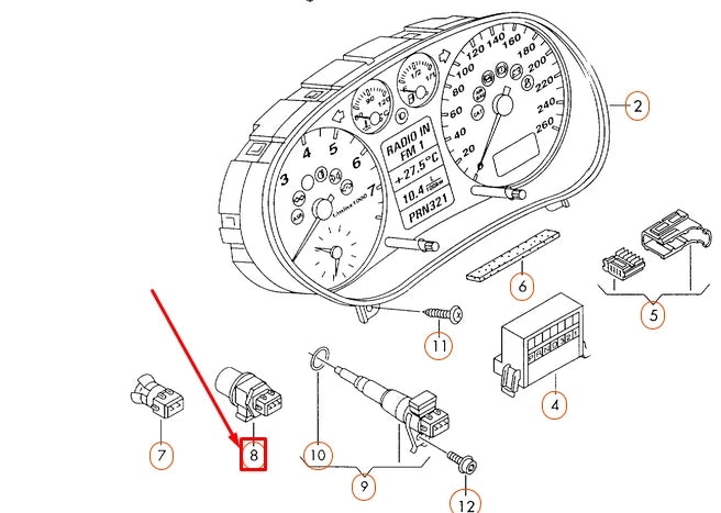 NEW AUDI A3 8L VEHICLE SPEED SENSOR 191919149E ORIGINAL