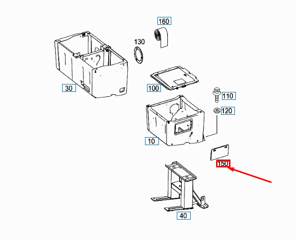 NEW MERCEDES-BENZ SPRINTER W906 SEAT BASE FUSE COVER A90654500037J69 ORIGINAL