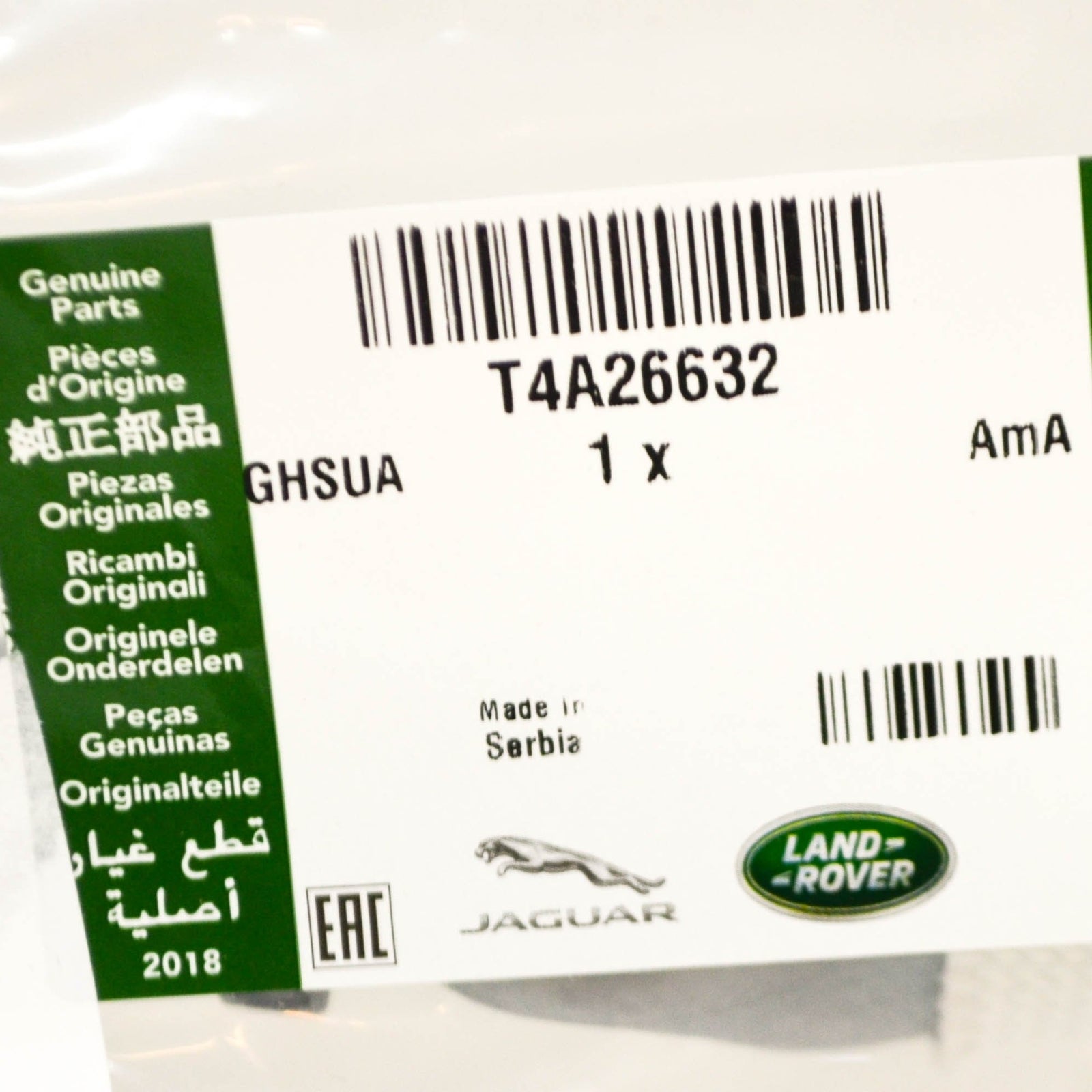 new jaguar f-pace x761 front fuel pipe line t4a26632 original