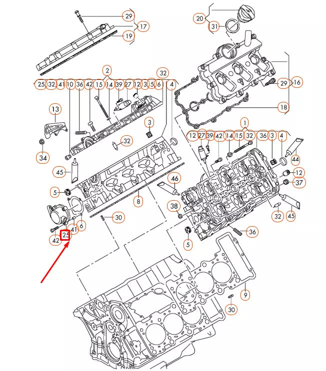 NEW AUDI A4 B8 HIGH PRESSURE FUEL PUMP HOUSING 06E103535A