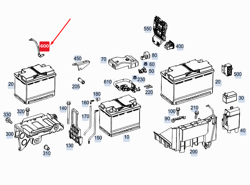 new mercedes-benz sprinter 907 battery ground line a9075406749 original