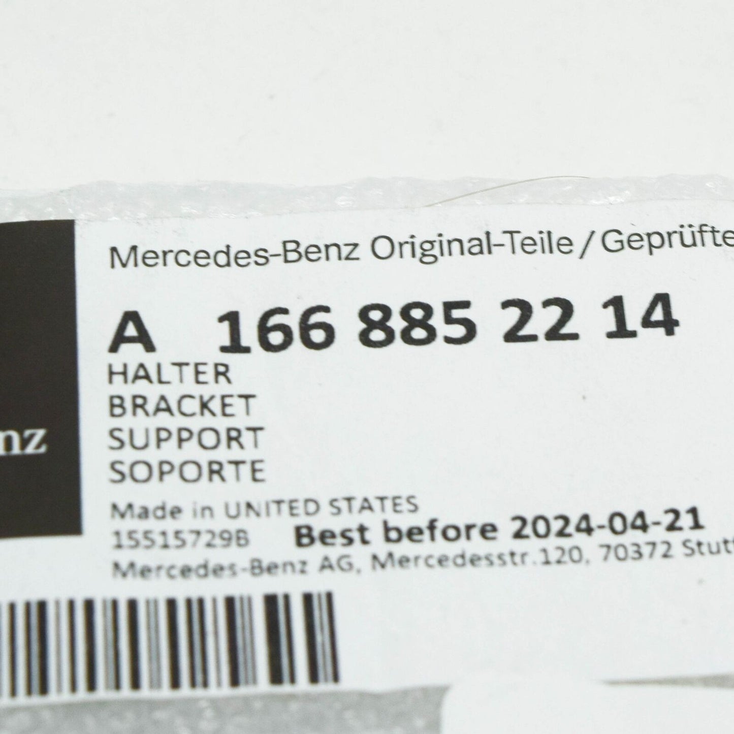 NEW MERCEDES-BENZ GL-CLASS X166 WHEEL ARCH FASTENER A1668852214 2016 ORIGINAL