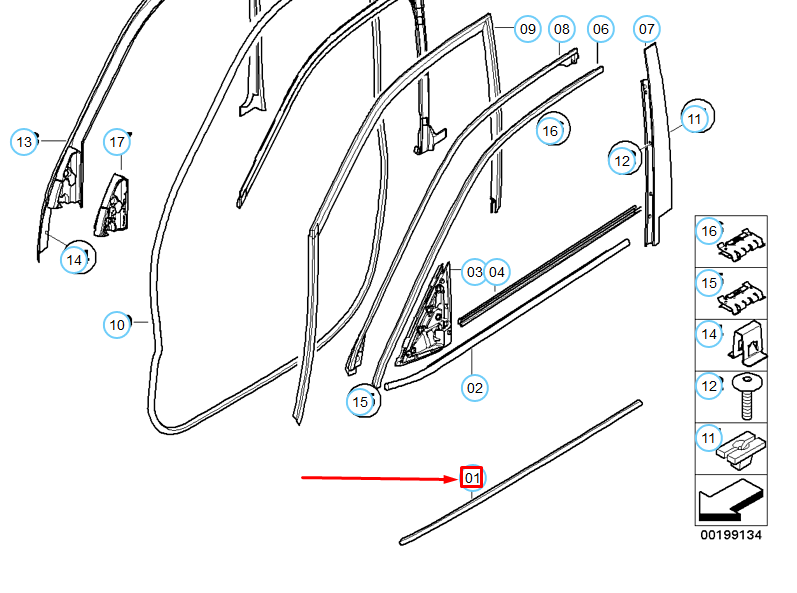 new bmw x5 e70 front left door molding 51137158533 7158533 original