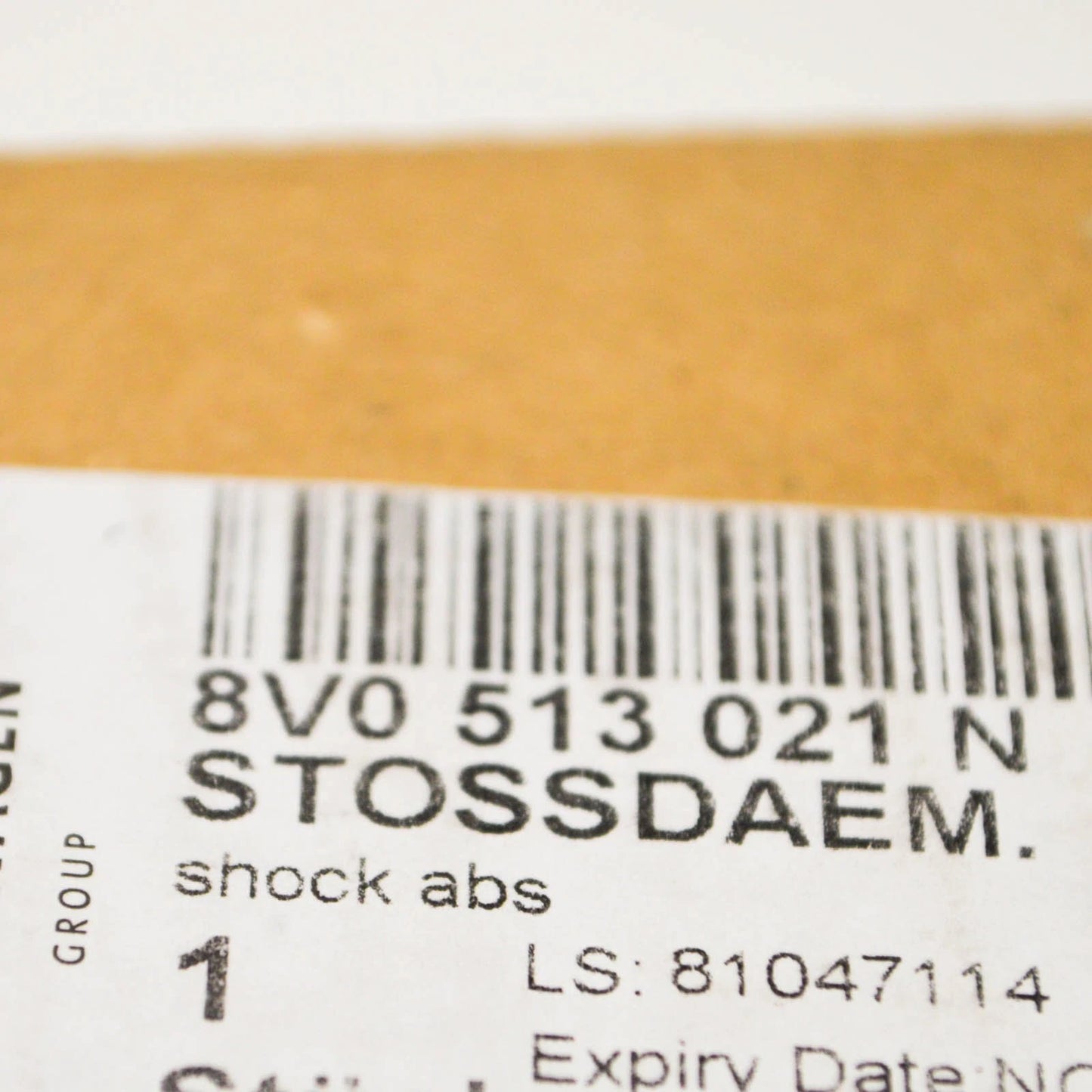 NEW AUDI A3 8V REAR GAS SHOCK ABSORBER 8V0513021N ORIGINAL