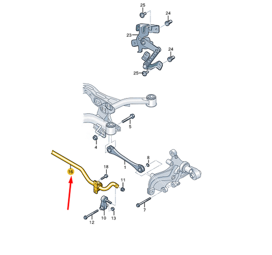 new cupra formentor rear anti roll bar 5q0511305bg original