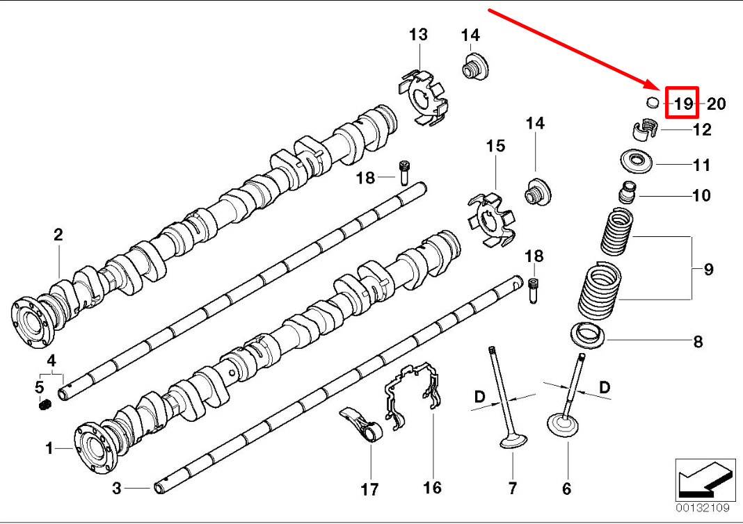 new bmw z4 e86 engine valve clearance shim disc 11347832290 7832290 original