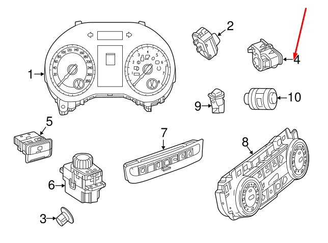 NEW MERCEDES-BENZ E W212 HEADLAMP SWITCH A21290508519107 ORIGINAL