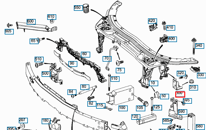 NEW MERCEDES BENZ C W205 LEFT ATTACHMENT ANGLE BRACKET A2056260112 ORIGINAL