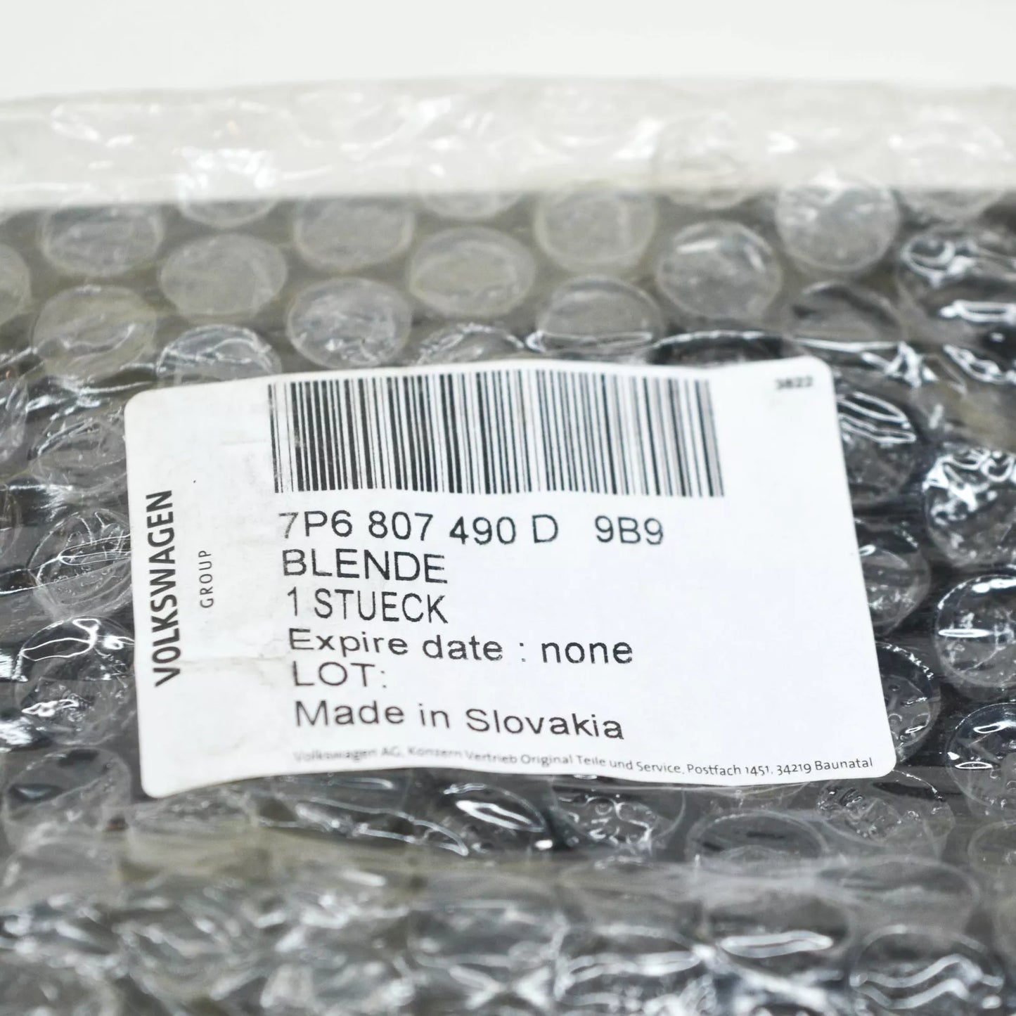 NEW VW TOUAREG 7P FRONT BUMPER RIGHT FOG LIGHT GRILLE 7P6807490D9B9