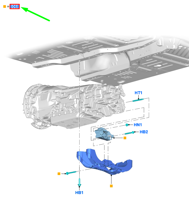 new ford explorer mk6 transmission mounting torque restrictor 2416841 original