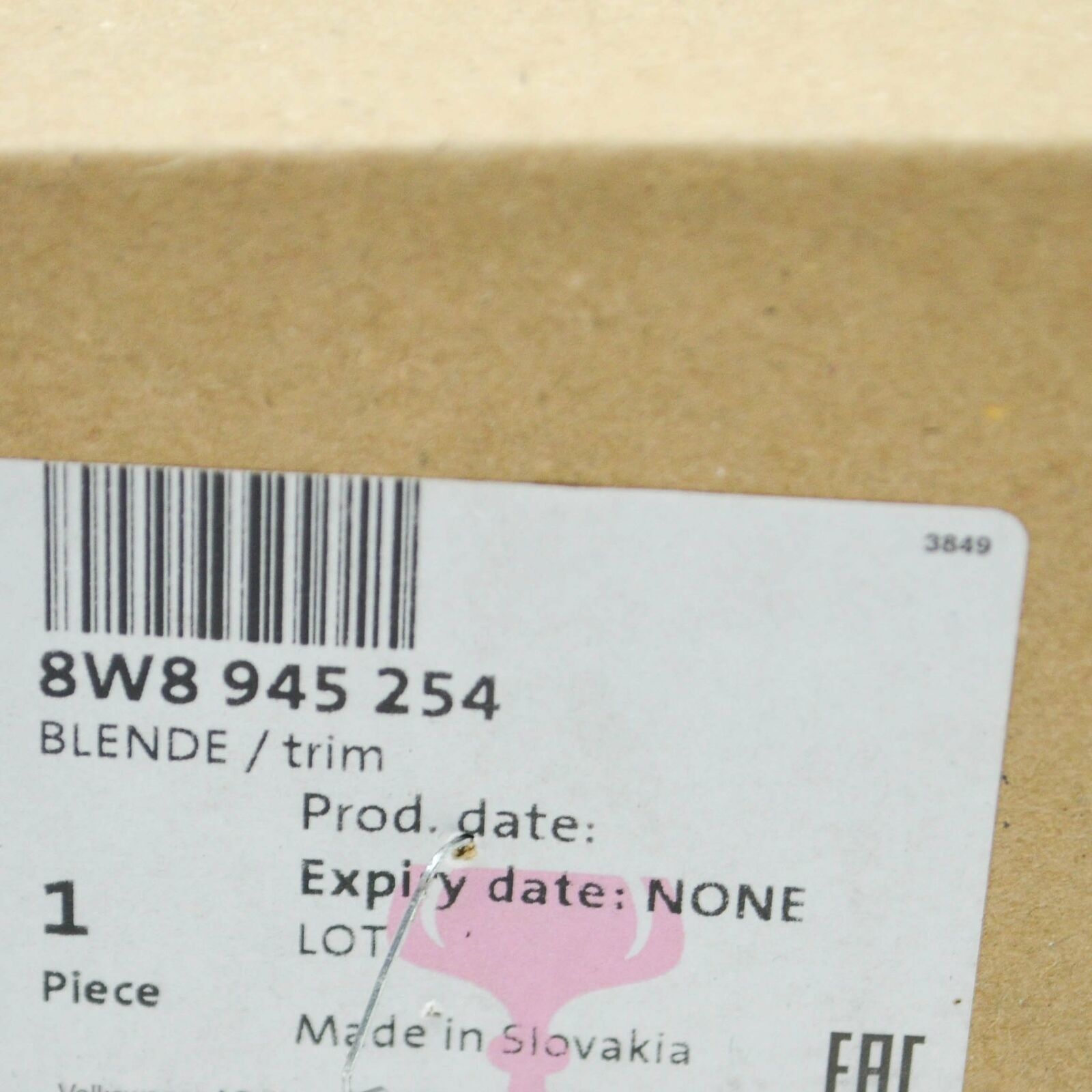 NEW AUDI A5 CABRIO 8W6 REAR RIGHT TAILLIGHT TRIM 8W8945254 ORIGINAL