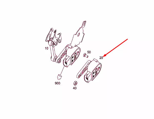 NEW MERCEDES-BENZ C W205 REAR LEFT HEIGHT LEVEL SENSOR A2229050503