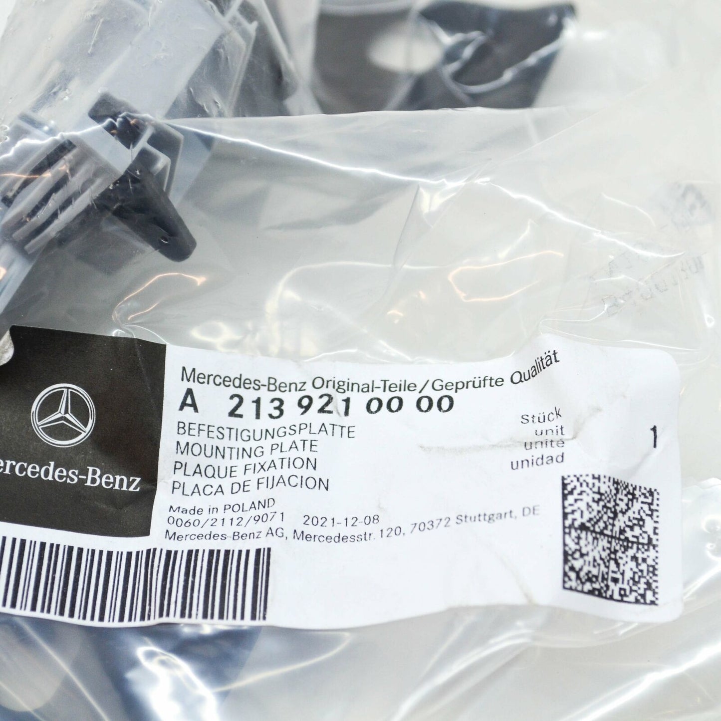 NEW MERCEDES-BENZ E W213 REAR SEAT BACK MOUNTING PLATE A2139210000 ORIGINAL