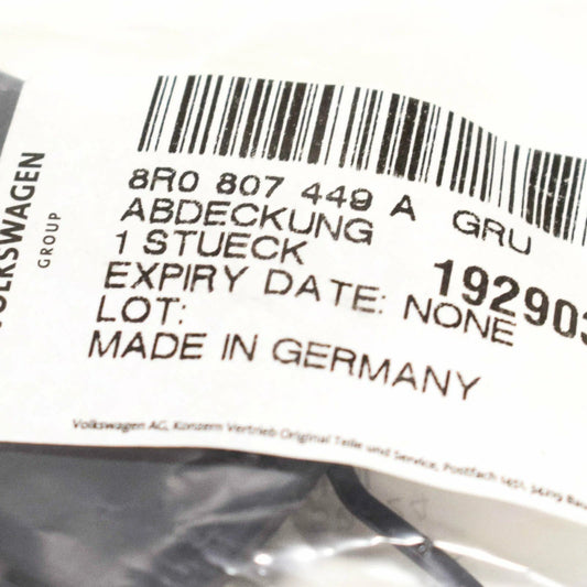 NEW AUDI Q5 8R REAR BUMPER TOW HOOK EYE CAP COVER LEFT 8R0807449A GRU ORIGINAL