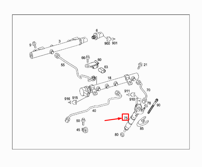 NEW MERCEDES-BENZ E W212 INJECTION NOZZLE A642070148780 ORIGINAL