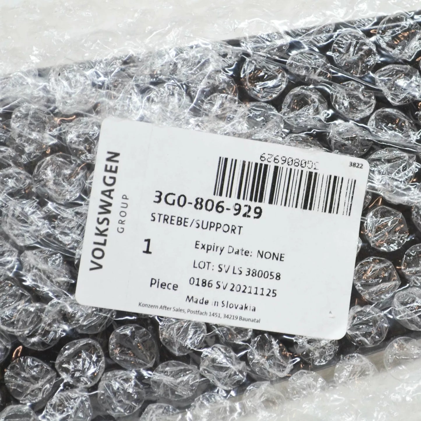 NEW VW PASSAT B8 FRONT PANEL LOCK CARRIER LEFT UPPER BRACE 3G0806929 ORIGINAL