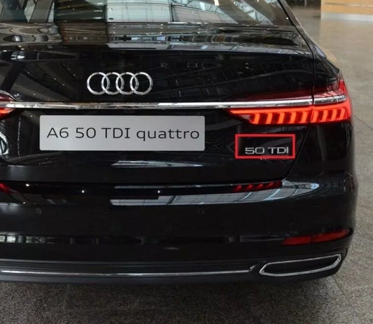 AUDI A6 ALLROAD A6/S6 A7 REAR TRUNK EMBLEM "50 TDI" 4G0853744E2ZZ NEW