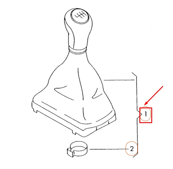 NEW AUDI A1 8X GEAR SHIFTING KNOB WITH TRIM 8X0863278KDWJ ORIGINAL