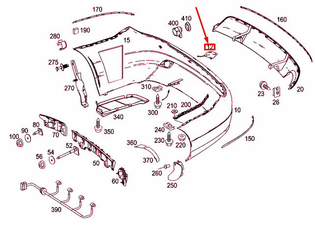 NEW MERCEDES-BENZ C W204 REAR BUMPER TOW EYE COVER A20488508239999 ORIGINAL