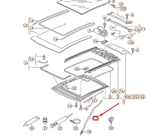 NEW VOLKSWAGEN GOLF MK7 WATER DRAINAGE HOSE 5G0877228 ORIGINAL