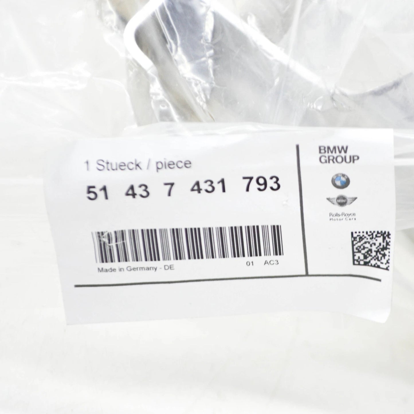 NEW BMW I8 I12 REAR LEFT QUARTER PANEL BRACKET 7431793 51437431793 ORIGINAL