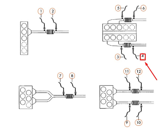 NEW AUDI Q7 4L LEFT SIDE LAMBDA PROBE BEHIND CATALYST 022906262CF ORIGINAL