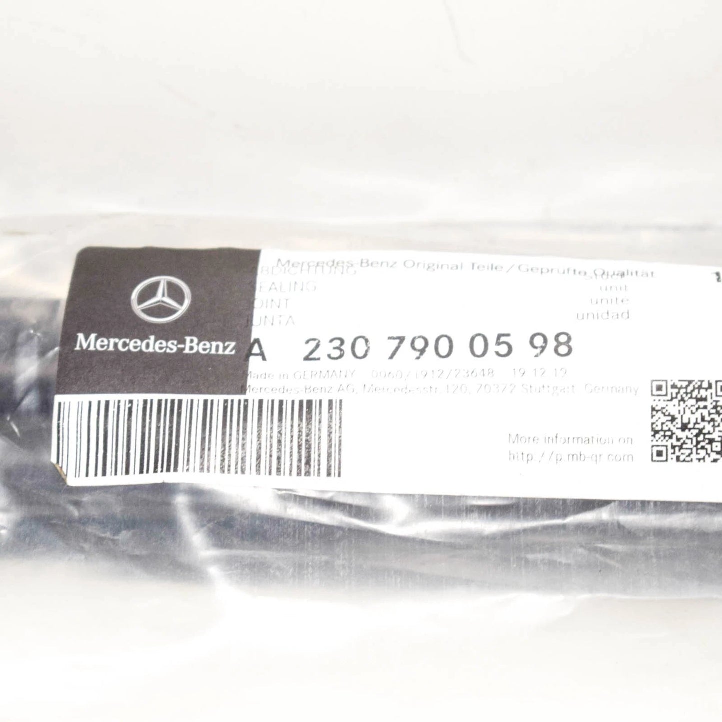 NEW MERCEDES-BENZ SL R230 ROOF LEFT SIDE SEAL A2307900598 ORIGINAL