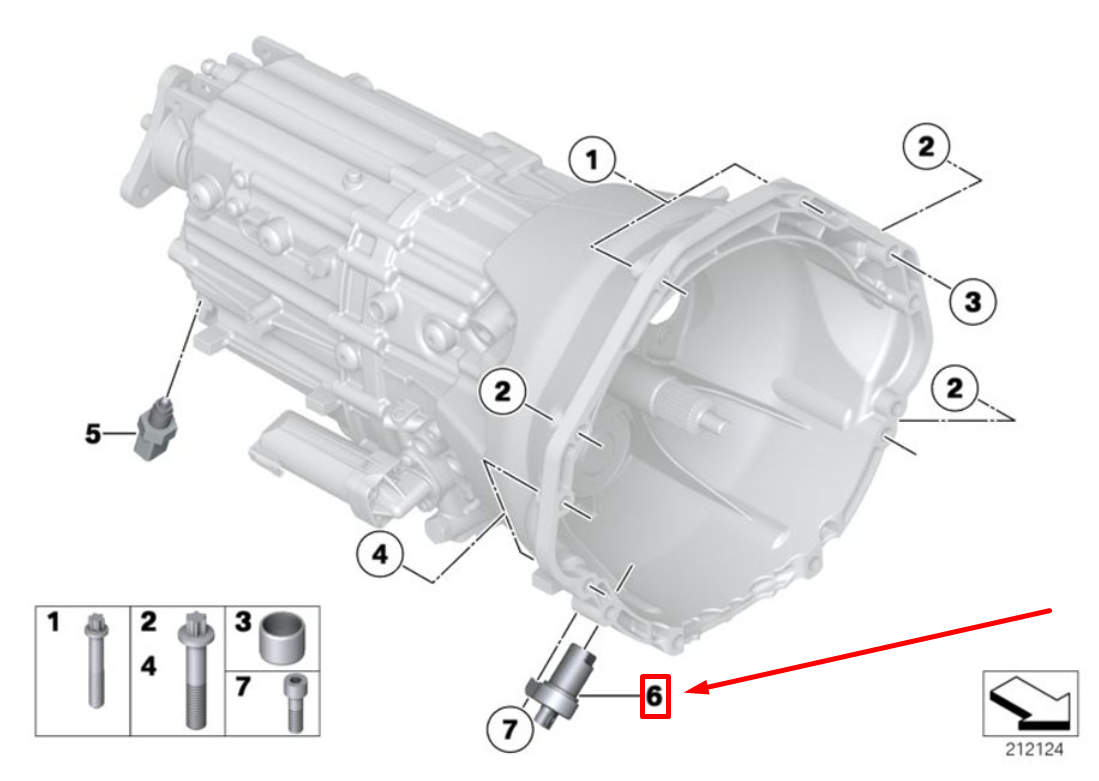 new bmw 7 e65, e66, e67 camshaft position sensor 7548995 13627548995 original