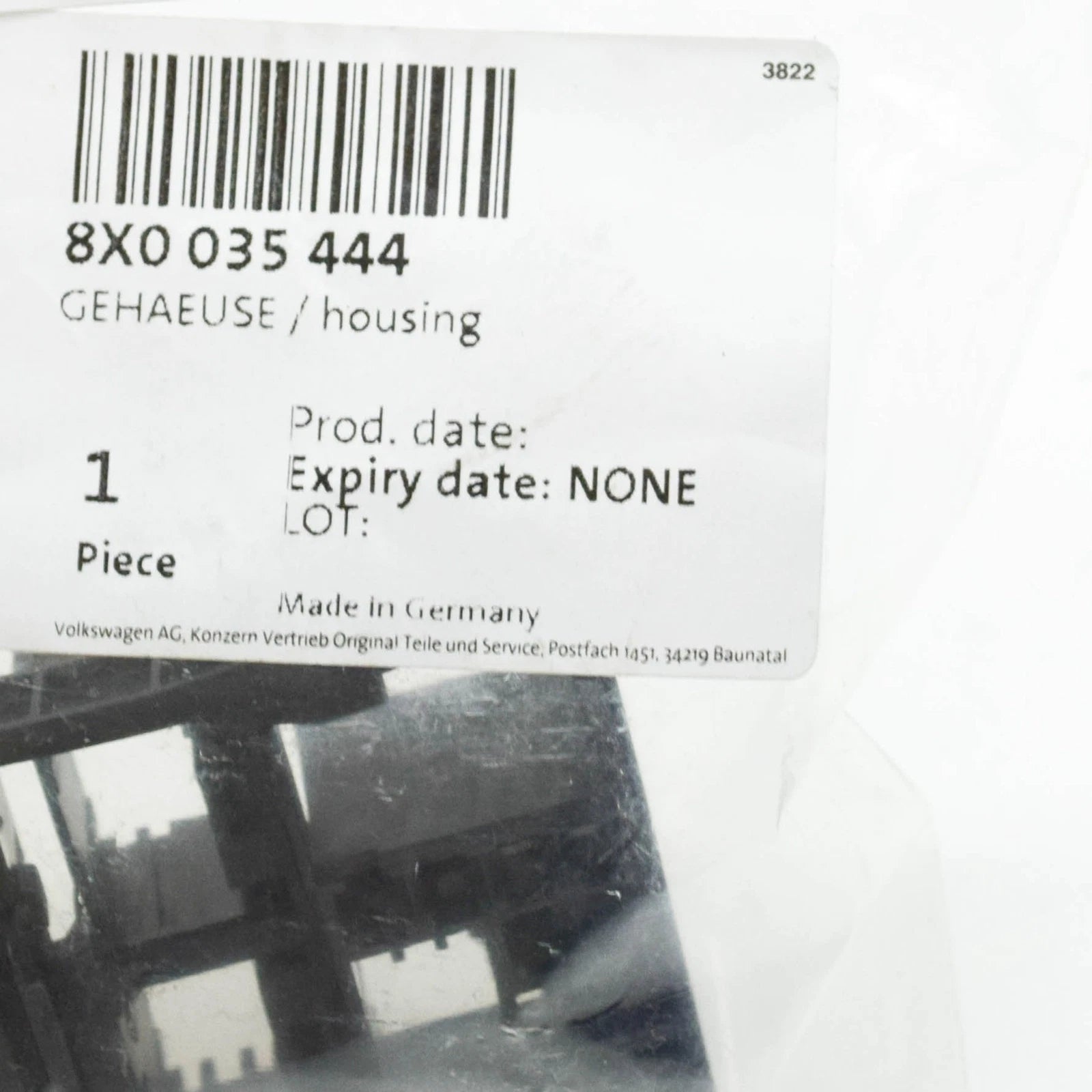 NEW AUDI A1 8X FLAT CONTACT HOUSING 52 PIN 8X0035444 ORIGINAL