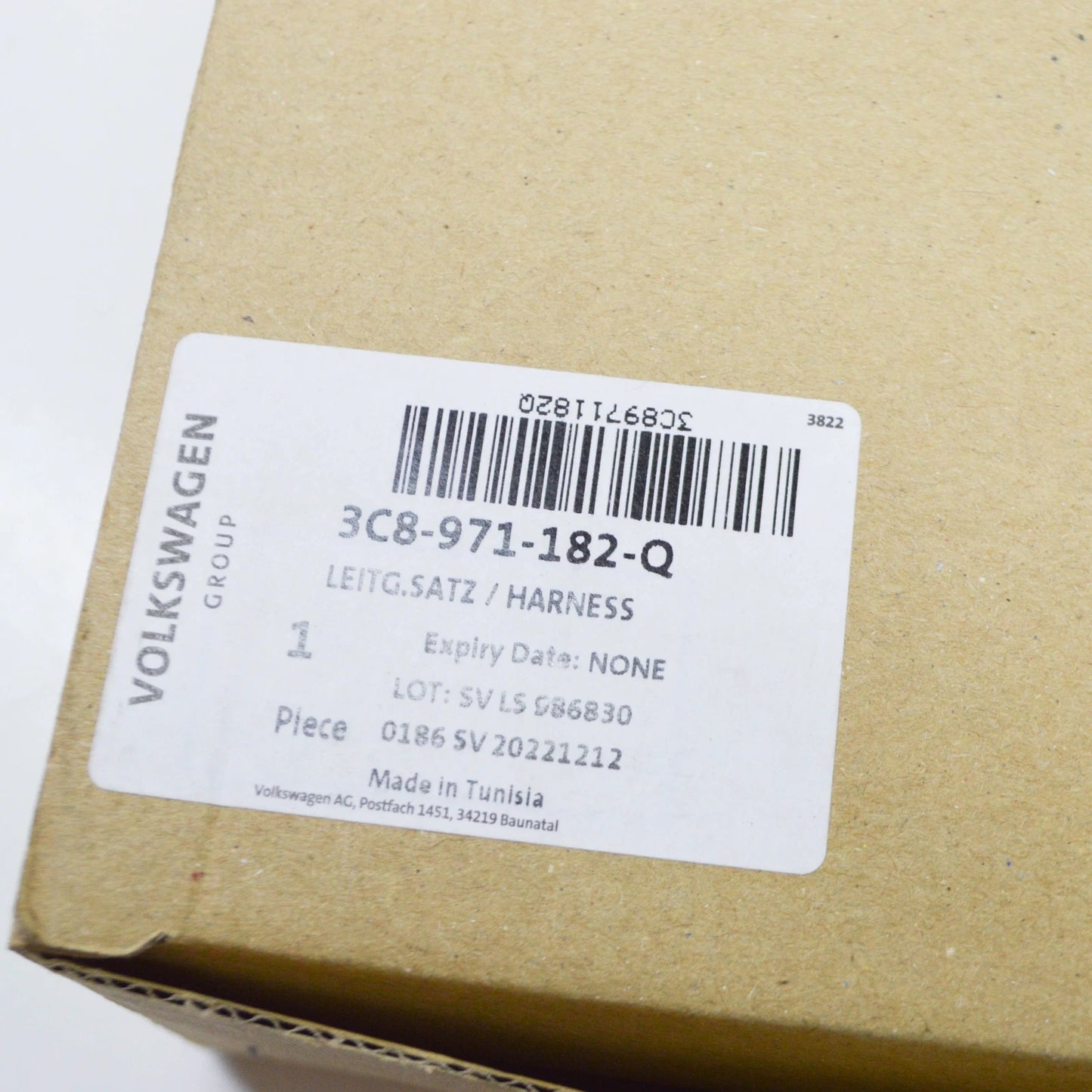 NEW VOLKSWAGEN CC TAILGATE CABLE SET 3C8971182Q ORIGINAL