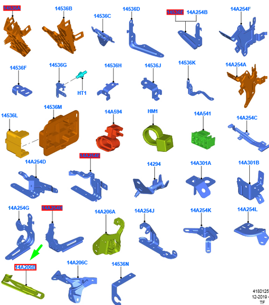 new ford transit custom mk1 wiring connector bracket 2261137 original