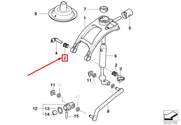NEW BMW 3 E90 GEAR SHIFT ULTRA-OVAL BEARING SLEEVE 25117528407 ORIGINAL