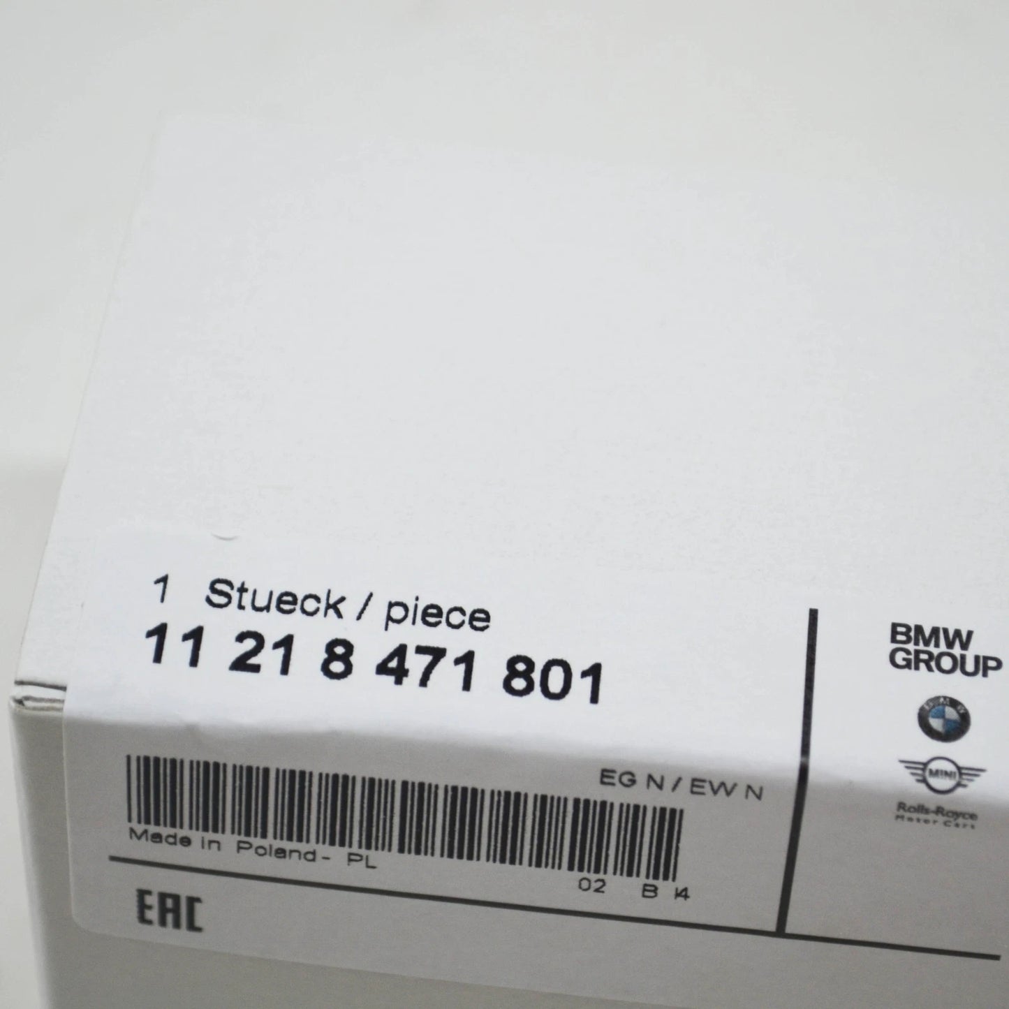 NEW BMW 1 F21 ENGINE CRANKSHAFT MAIN BEARING 55,00MM 11218471801 ORIGINAL