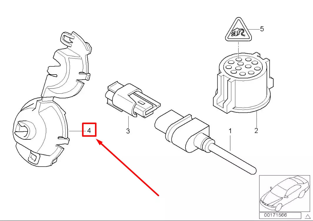 NEW BMW 3 E46 TEMPERATURE SYSTEM SENSOR COVER 61137832946 7832946 ORIGINAL