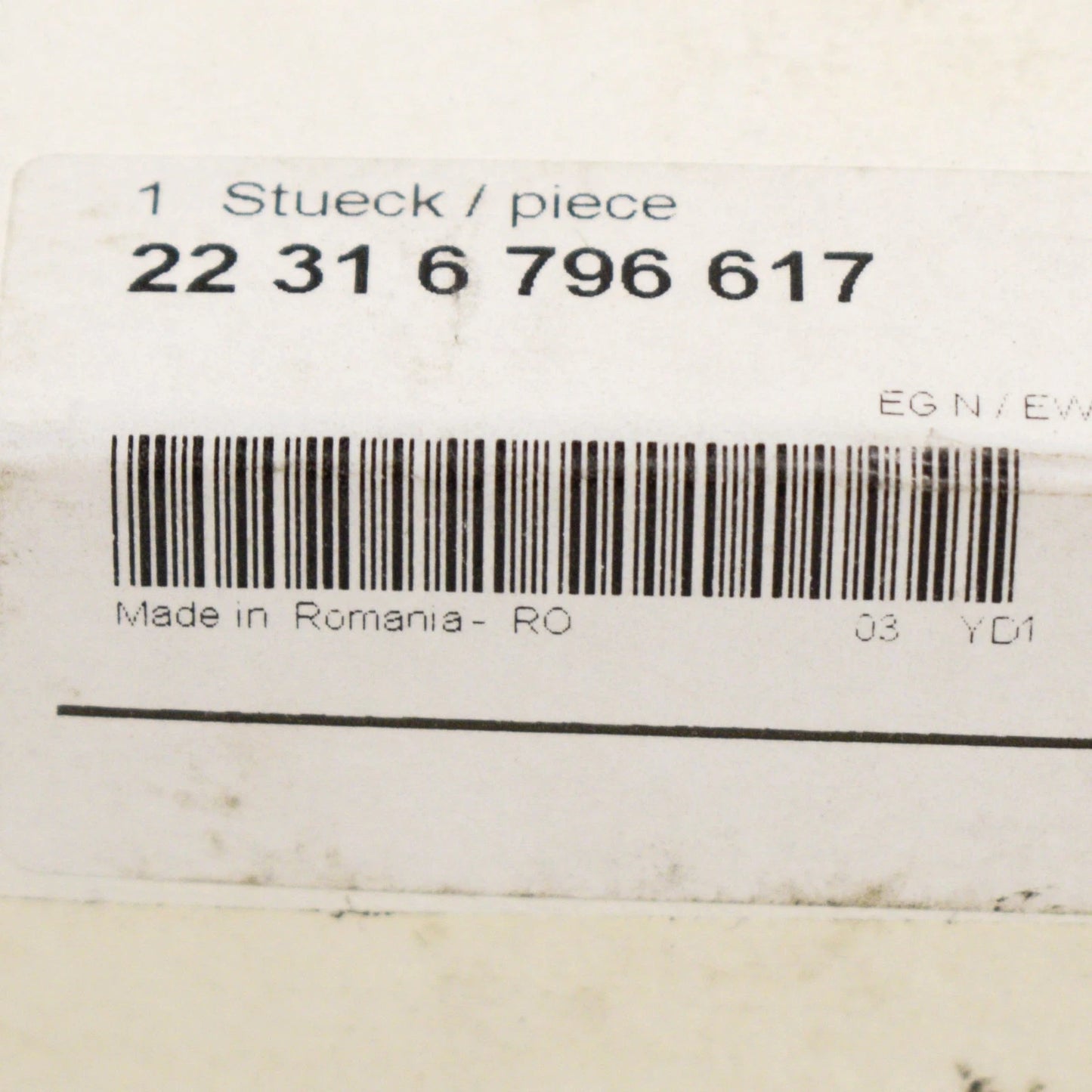 NEW BMW 1 F20 GEARBOX MOUNTING 22316796617 ORIGINAL