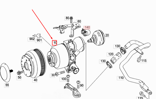 new mercedes-benz s coupe c216 power steering pump a0003290100 original