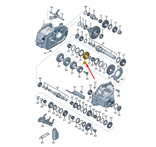 new cupra formentor 1./2. gear synchronizing hub 0c9311239f original