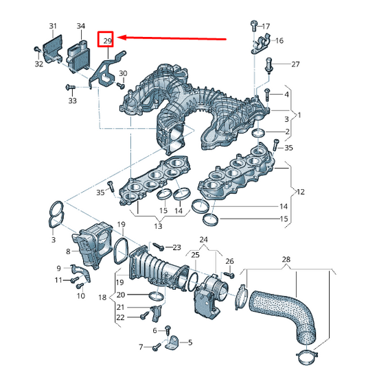 NEW AUDI Q7 4M GLOW PLUG CONTROL UNIT BRACKET 059145645B ORIGINAL