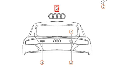 NEW AUDI TT FV3 REAR TRUNK BOOT LID EMBLEM BADGE 8S08537422ZZ ORIGINAL
