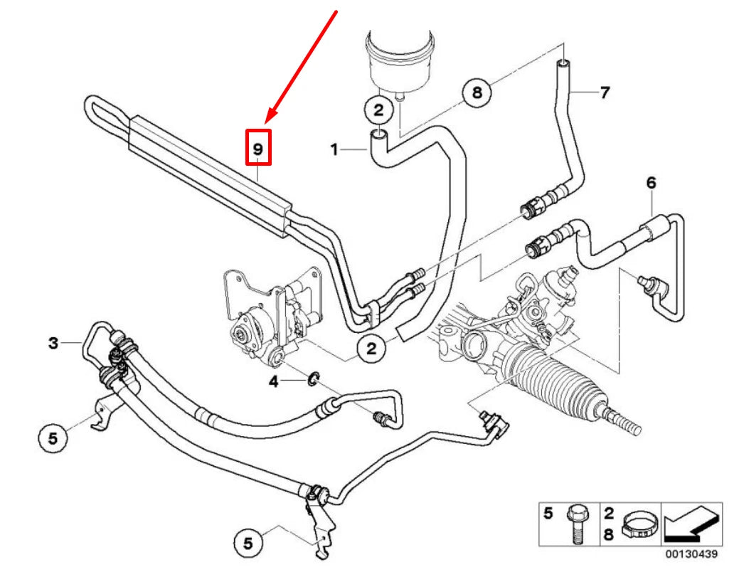 NEW BMW X3 E83 POWER STEERING RADIATOR 3413195 17113413195 ORIGINAL