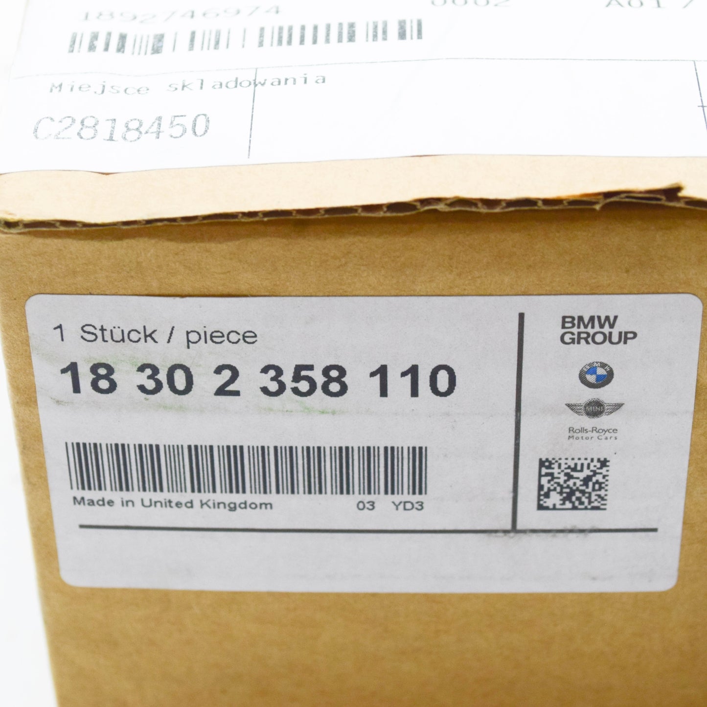 new bmw m2 coupe f87 carbon m performance exhaust tip cover 18302358110 original