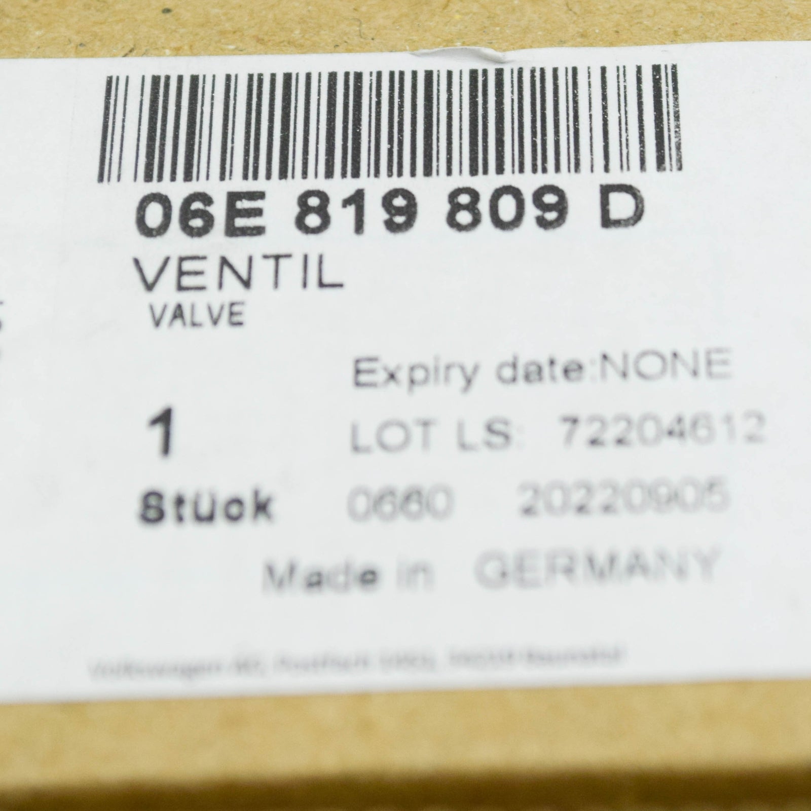 NEW AUDI Q7 4M HVAC HEATER CONTROL VALVE 06E819809D ORIGINAL