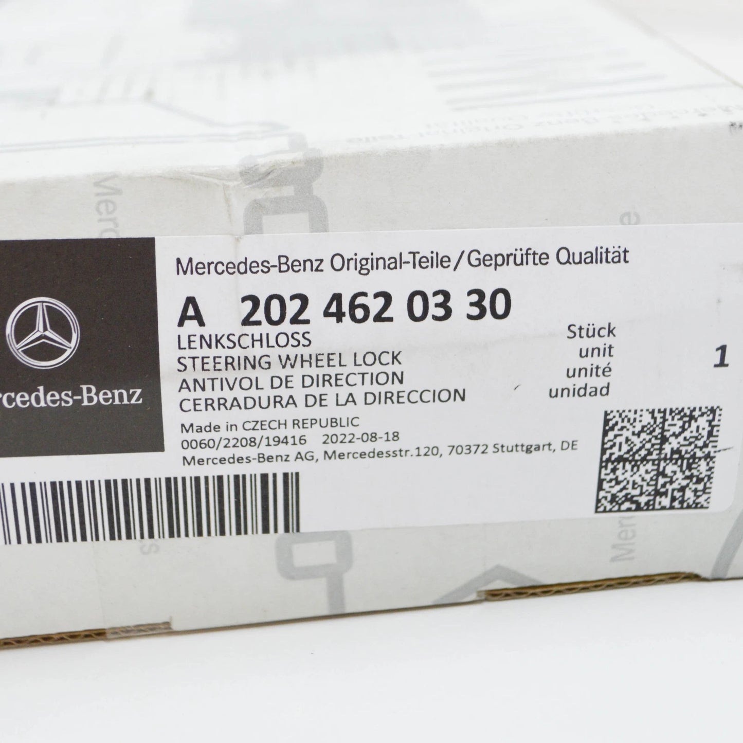 NEW MERCEDES BENZ C W202 STEERING COLUMN LOCK A2024620330