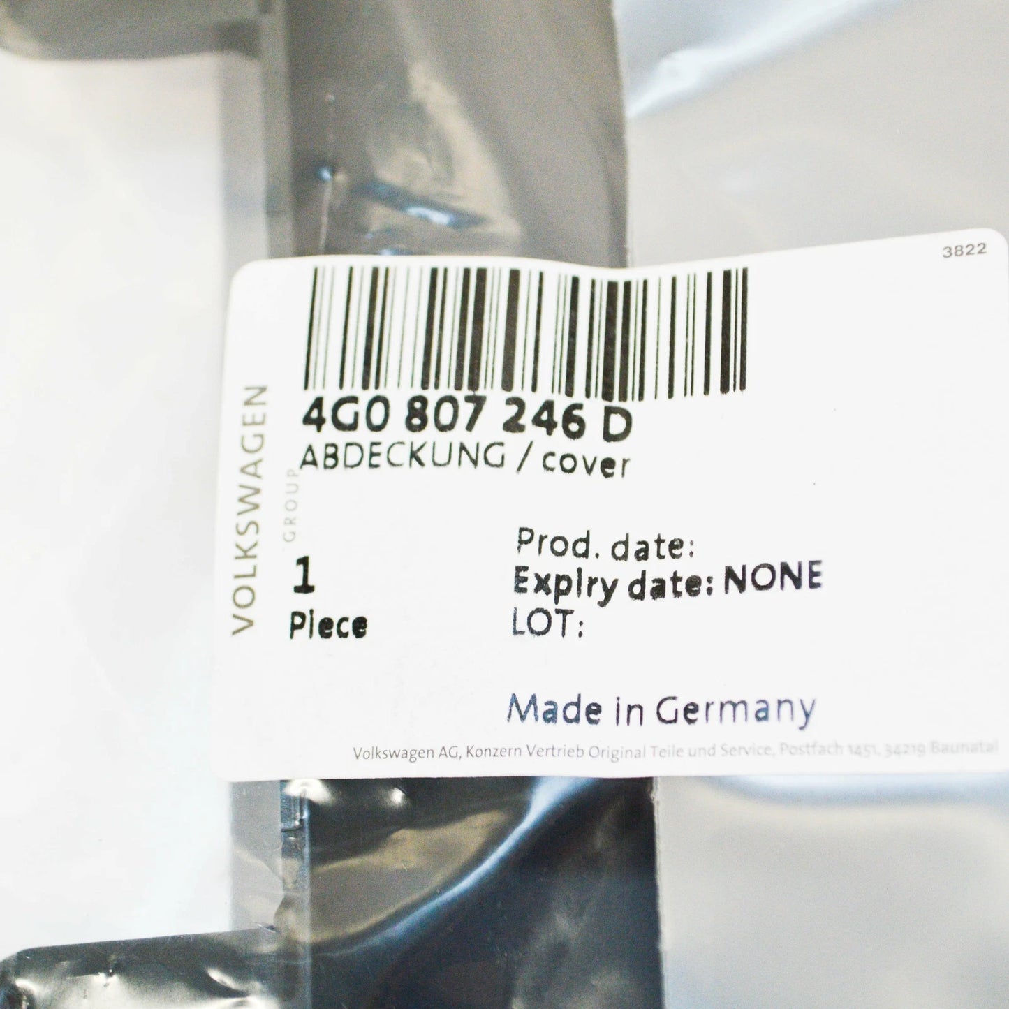 NEW AUDI A6 C7 CHANNEL COVER RIGHT 4G0807246D